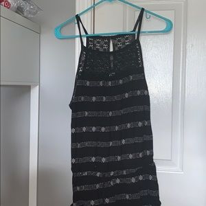 Black Old Navy Romper With White Detailing